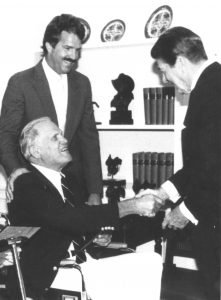 Dad and Ronald Reagan